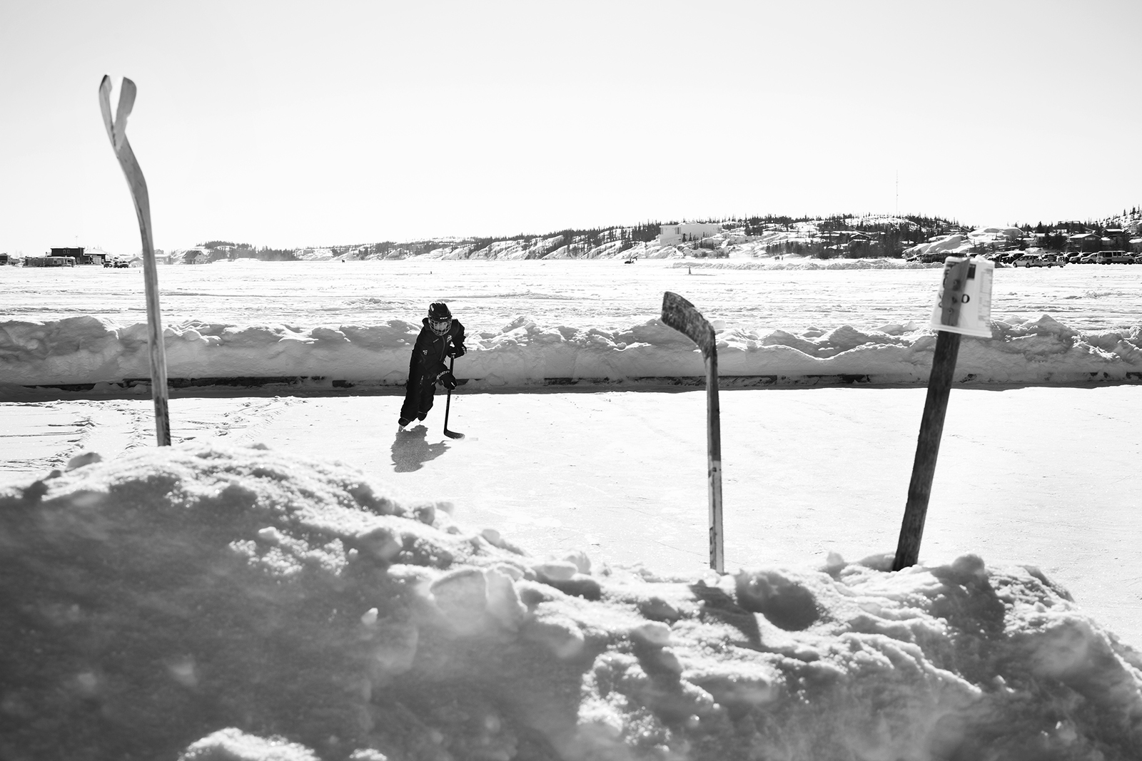 Houseboat Rink on Great Slave Lake